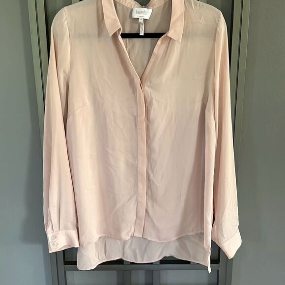 Laundry by Shelli Segal blush pink blouse size Xl - Picture 1 of 4